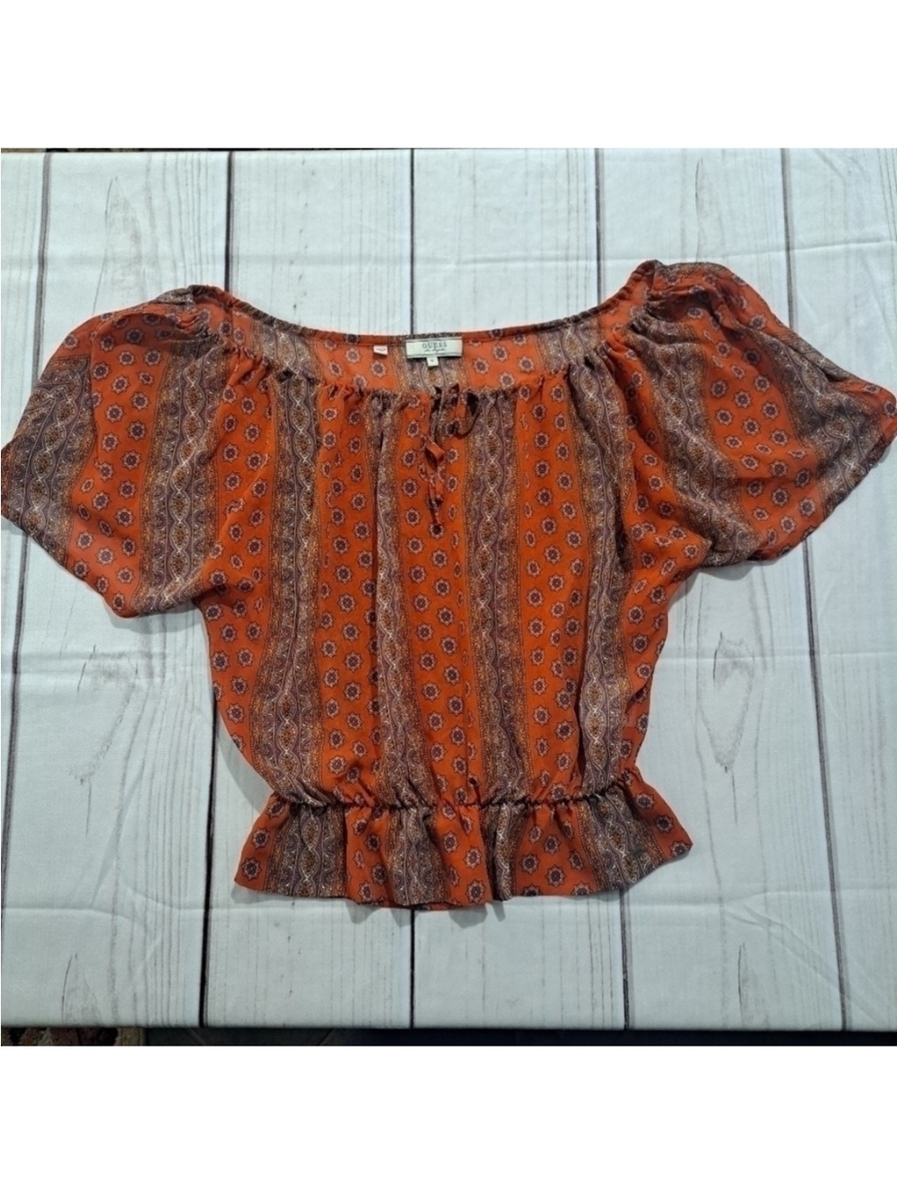 Guess Boho Peasant Blouse